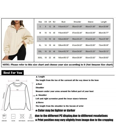 Women Sweatshirts with Zipper Oversized Lapel Collar Quarter Zip Pullover rendy Fall Clothes Cute Sweatshirts Grey $6.74 Hood...