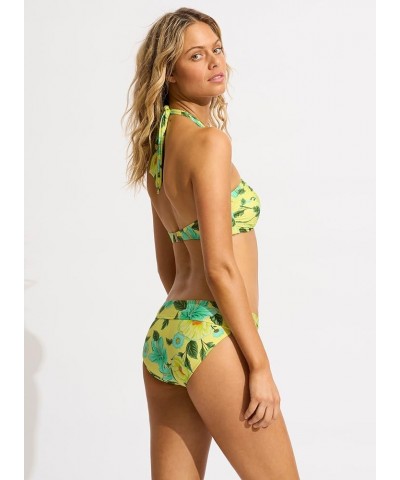 Women's Twist Band Hipster Full Coverage Bikini Bottom Swimsuit Garden Party Limelight $8.60 Swimsuits