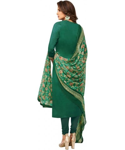 Salwar Kameez Suit for Women Plus Size Salwar Suit Set With Dupatta Indian Outfit for Party Wear Dark Green & Silver $29.14 S...