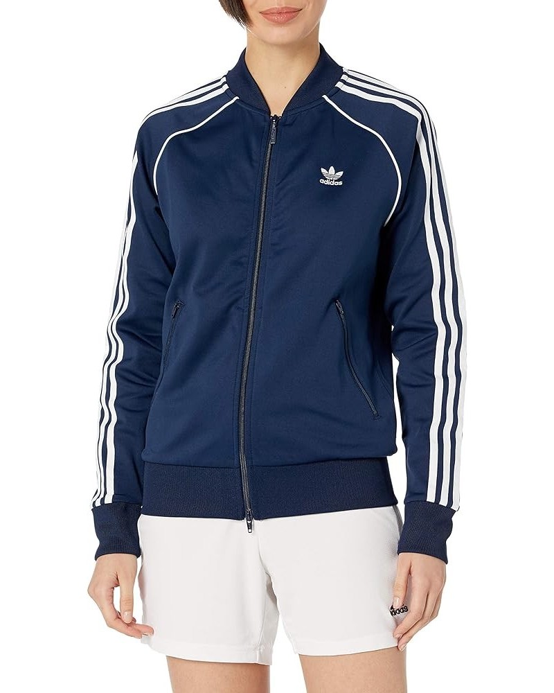 Women's Superstar Primeblue Track Top Collegiate Navy/White $40.80 Jackets