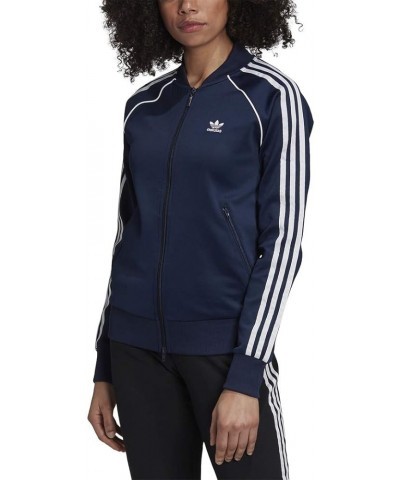 Women's Superstar Primeblue Track Top Collegiate Navy/White $40.80 Jackets