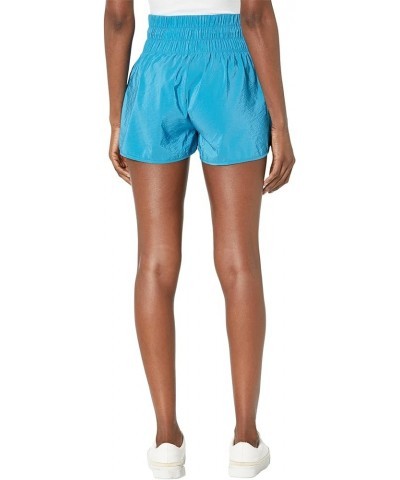 Women's Woven Shorts, Moisture Wicking, Lightweight Gym Shorts for Women, C Logo, 2.5 Rockin Teal C Patch Logo $10.92 Activewear