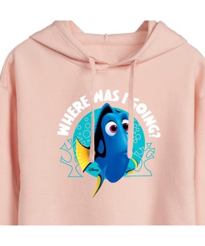 Finding Dory - Where Was I Going - Juniors Cropped Pullover Hoodie Blush $16.79 Hoodies & Sweatshirts