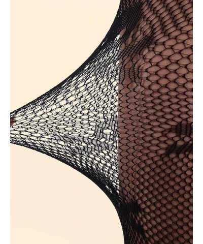 Women's Patterned Fishnet Tights High Waist Pantyhose Floral Stockings Skull Black $10.61 Socks