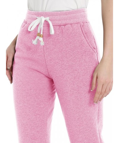 Women's Sherpa Fleece Lined Sweatpants Open Bottom Casual Track Pants with 3 Pockets Winter Warm Thermal Pants Pink $25.36 Ac...