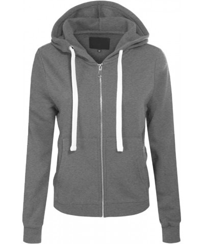 Women's Casual Hoodies Teen Girl Jacket Sweatshirts Zip Up Jackets Fall Outfits 2023 Y2K Winter Clothes Medium Grey $12.04 Ho...