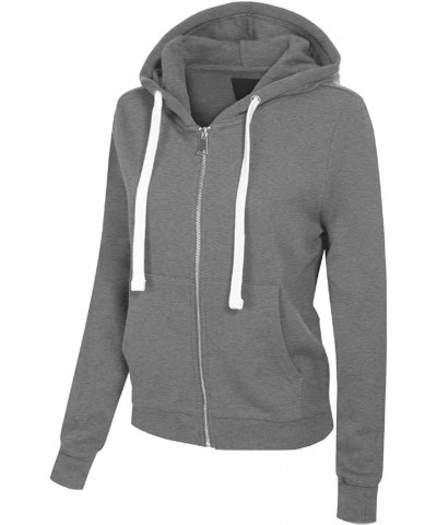 Women's Casual Hoodies Teen Girl Jacket Sweatshirts Zip Up Jackets Fall Outfits 2023 Y2K Winter Clothes Medium Grey $12.04 Ho...