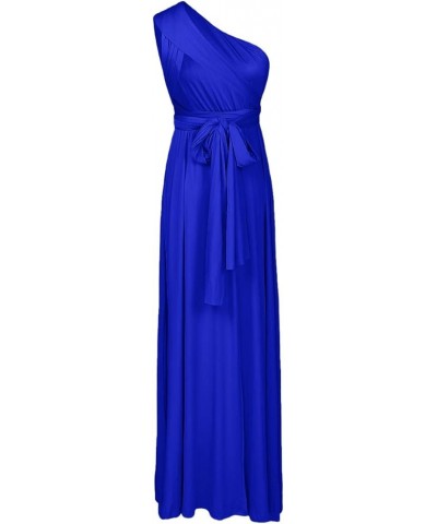 Women Transformer Bridesmaid Maxi Dress Multi-Way Bandage Dess Convertible Evening Prom Gown Royal Blue $12.87 Dresses