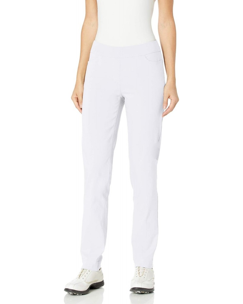 Womens Golf Apparel - Women's Regular Pull-On Straight-Leg Pant with Pockets (White,16) $28.26 Pants