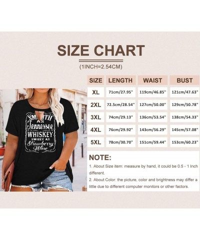 Plus Size Smooth As Tennessee Whiskey Shirt Women Ring Hole Sleeveless Sexy V-Neck Country Music Tank Top Tshirt C2 Black2 $7...