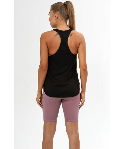 Workout Tank Tops for Women - Athletic Yoga Tops, Racerback Running Tank Top Loose Fit Black $10.81 Activewear