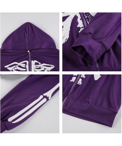 Y2k Hoodie Star Graphic Zip Up Hoodie Vintage Hoodies for Teen Girls Y2k Jacket Oversized Sweatshirt for Women Purple $18.54 ...