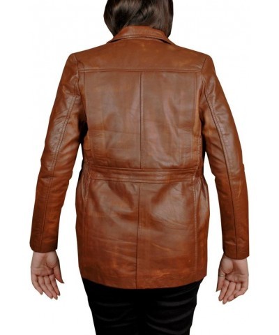 Jennifer Lawrence Katniss Everdeen Real Leather Women Jacket In Brown (XL, Brown) $53.24 Coats