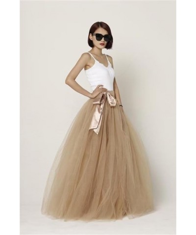 Women's A Line Tulle Maxi Long Layered Skirt for Women Floor Length Evening Party Skirts Emerald Green $21.60 Skirts