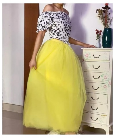 Women's A Line Tulle Maxi Long Layered Skirt for Women Floor Length Evening Party Skirts Emerald Green $21.60 Skirts