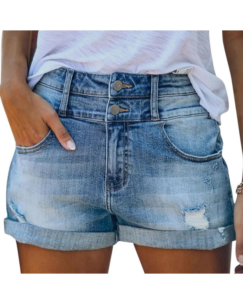 Women Mid Rise Denim Distressed Short… Qt885-2 $13.02 Jeans