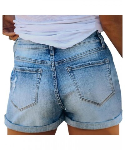 Women Mid Rise Denim Distressed Short… Qt885-2 $13.02 Jeans