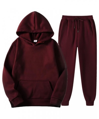 2 Piece Outfits for Women, Womens Sweatshirts Oversized Long Sleeve Hoodie Pullover Tracksuit Jogger Sweatsuits with Pockets ...