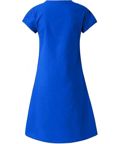 Linen Dresses for Women 2023 Long Sleeve Fashion Casual Loose Fitted Plain Maxi T Shirt Dress… C-blue $6.71 Socks