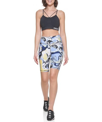 Women's Bike High Waist Printed Short Hydrangea $11.76 Activewear