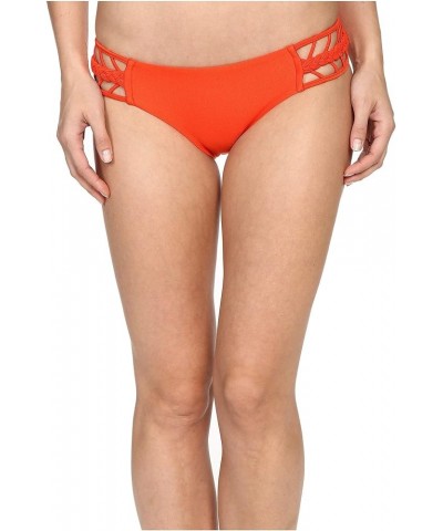 Women's Standard Kiss The Wave Strings to Braid Side Full Bikini Bottom Caliente $11.65 Swimsuits