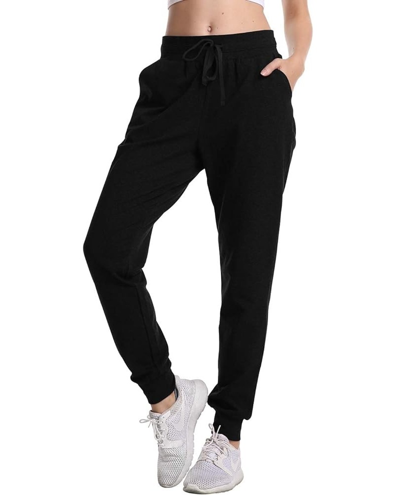 Women's Jogger Running Casual Athletic Sweatpants Lounge Loose Hiking Cargo Pants with Pockets Large Black $20.29 Activewear