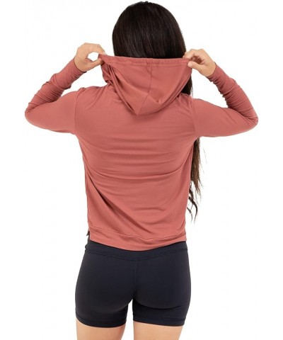 Women's UPF 50+ Bamboo Viscose Everyday Lighweight Hoodie | Ultra-soft Full Coverage, UV Sun Protection Terracotta $26.88 Act...