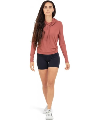 Women's UPF 50+ Bamboo Viscose Everyday Lighweight Hoodie | Ultra-soft Full Coverage, UV Sun Protection Terracotta $26.88 Act...