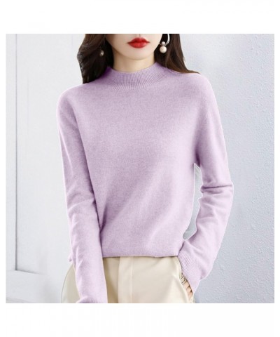 Womens Sweaters, Cashmere Sweaters for Women, 100% Cashmere Long Sleeve Crew Neck Soft Warm Pullover Knit Jumpers B01-pink $1...