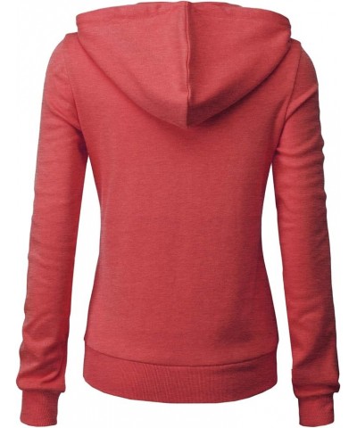 Women's Slim Fit Zip Up Hoodie Lightweight Long Sleeve Kangaroo Pocket Basic Casual wear Oscwohol030-heatherred $16.91 Hoodie...