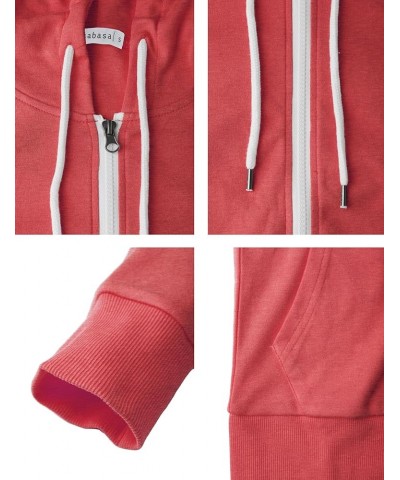 Women's Slim Fit Zip Up Hoodie Lightweight Long Sleeve Kangaroo Pocket Basic Casual wear Oscwohol030-heatherred $16.91 Hoodie...