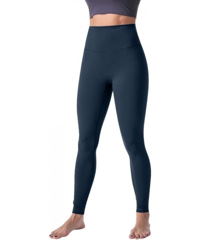 High Waisted Leggings for Women Soft Athletic Tummy Control Yoga Pants Solid Workout Tights Elastic Compression Pants Blue $6...