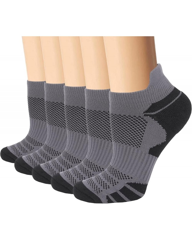 Compression Socks Plantar Fasciitis for Women Men - 8-15 mmHg Best for Athletic,Support,Flight Travel,Nurses,Hiking 05-5 Blac...