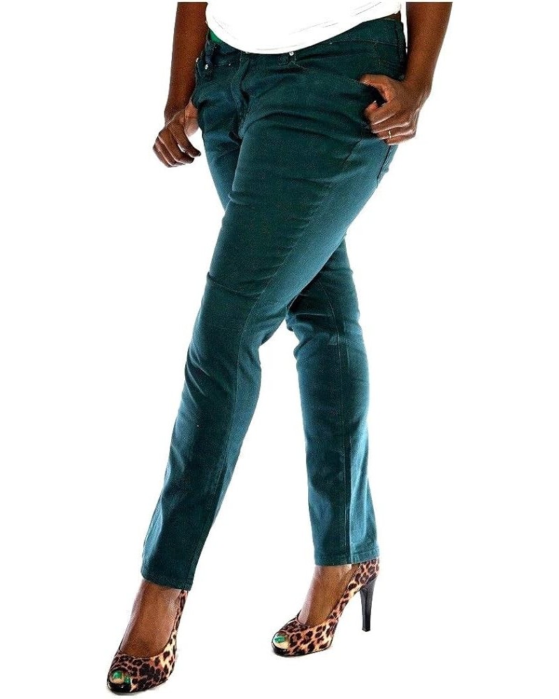 JC Jeans Premium Womens Plus Size Twill Pants Stretch Skinny JC1150P Solid Color Hunter Green $14.49 Jeans