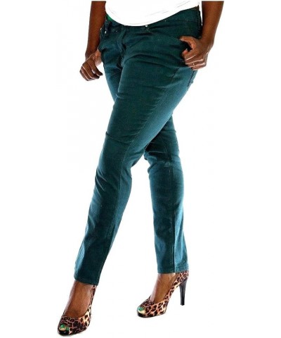 JC Jeans Premium Womens Plus Size Twill Pants Stretch Skinny JC1150P Solid Color Hunter Green $14.49 Jeans