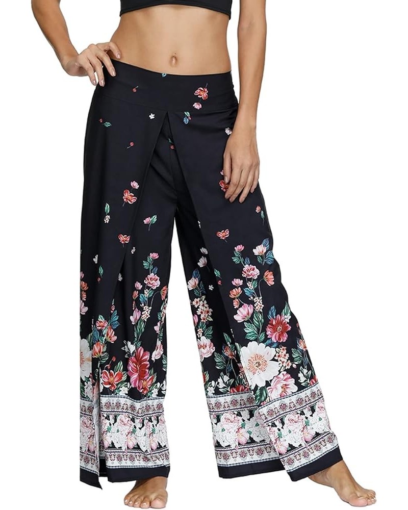 Women's Gaucho Yoga Pants Palazzo Boho Bohemian Hippie Dance Workout Harem Wide Leg A-patterned1 H $11.34 Pants