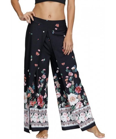 Women's Gaucho Yoga Pants Palazzo Boho Bohemian Hippie Dance Workout Harem Wide Leg A-patterned1 H $11.34 Pants