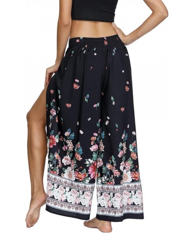 Women's Gaucho Yoga Pants Palazzo Boho Bohemian Hippie Dance Workout Harem Wide Leg A-patterned1 H $11.34 Pants