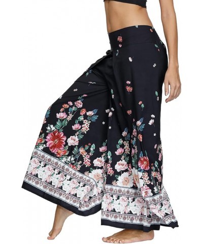 Women's Gaucho Yoga Pants Palazzo Boho Bohemian Hippie Dance Workout Harem Wide Leg A-patterned1 H $11.34 Pants