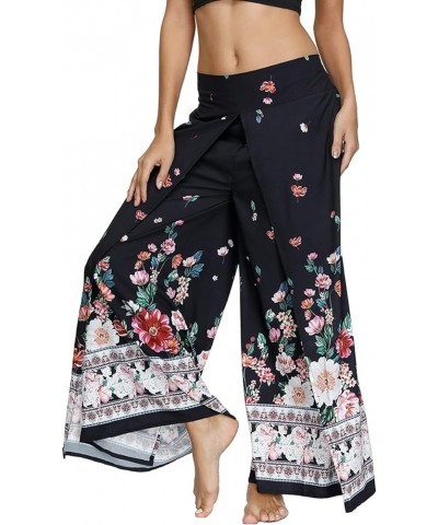 Women's Gaucho Yoga Pants Palazzo Boho Bohemian Hippie Dance Workout Harem Wide Leg A-patterned1 H $11.34 Pants