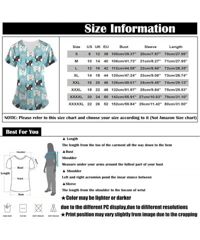 Working Uniforms Scrub Tops T-Shirts Patterned Crew Neck Undershirt Plus Size Short Sleeve T Shirts for Women Z-dark Gray-7 $...