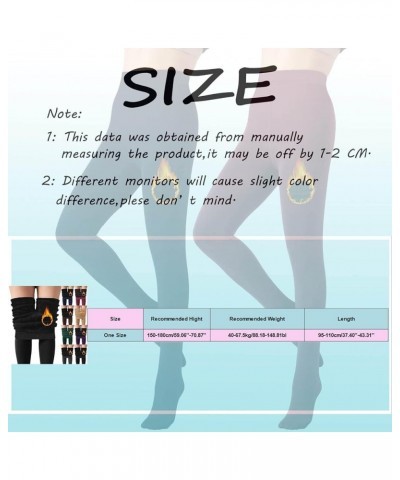 Fleece Lined Leggings for Women Thermal Leggings Pants Winter Warm Thick Tights Stretchy Seamless Z1-black $5.66 Underwear