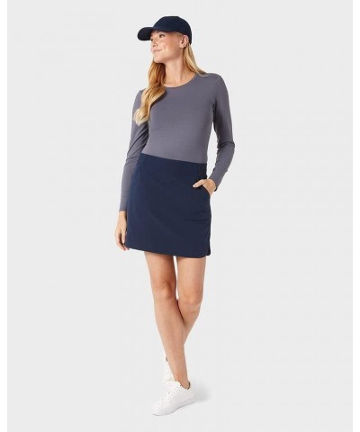 Cool Women's Stretch Woven Skort | Slip-On | Elastic Waistband | Office | Tennis | Golf Hero Navy $15.04 Skorts