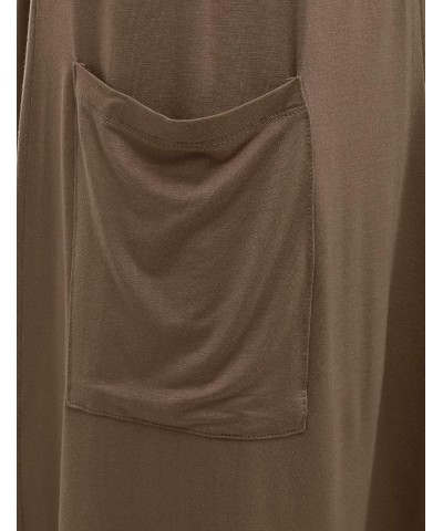 Women's Long-Line Long Sleeve Open Front Cardigan with Pockets (S-3XL) Lbt015_mocha $17.27 Sweaters