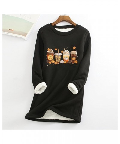 Womens 2023 Winter Fashion Clothes Faux Fuzzy Long Sleeve Casual Crew Neck Sweatshirts Warm Tops Black 1 $8.46 Hoodies & Swea...