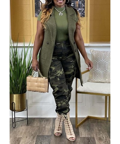 Women Camo Cargo Pants Camouflage Sweatpants Joggers Casual Army Fatigue Pants 00green $24.18 Activewear