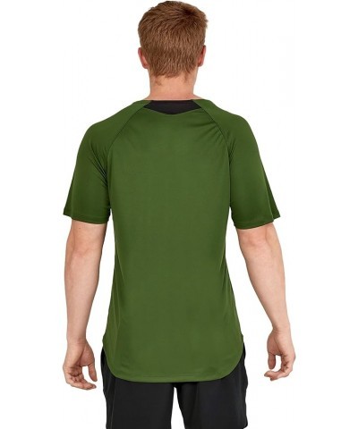 Men's Uv Swim Shirt Short Sleeve Fitness Rashguard Douglas Fir $11.51 Shirts