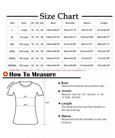 Plus Size Tops for Women Summer Fashion V-Neck Short Sleeve Tops Loose Comfy Blouse Tee Tops Oversized T-Shirts Green $5.71 A...