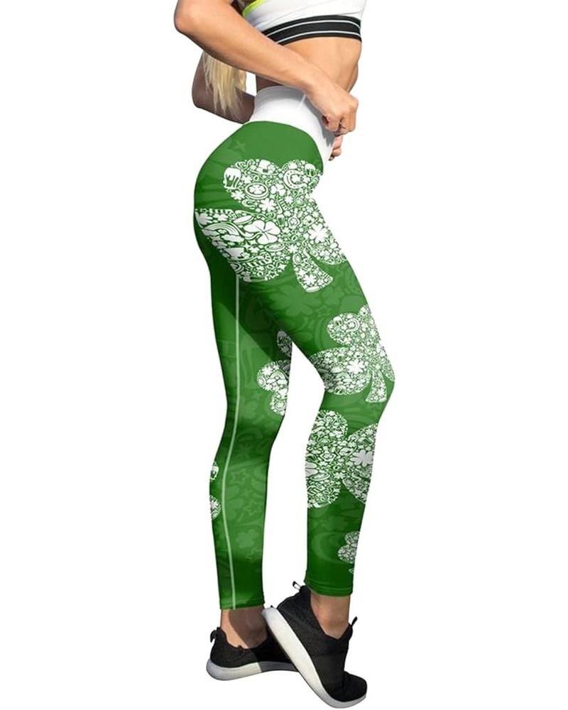 Fleece Leggings for Women Fleece Lined Winter Warm Leggings for Women Thick Thermal Velvet Tights C5 Green $8.79 Tops