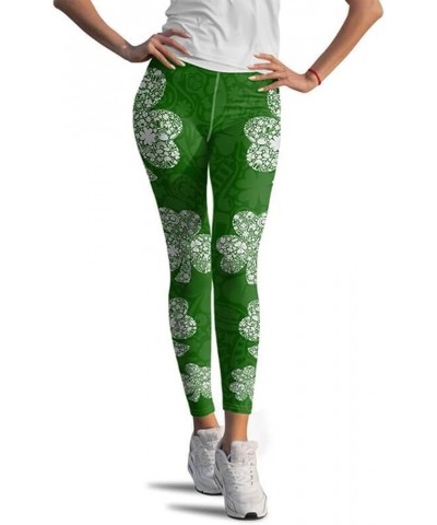 Fleece Leggings for Women Fleece Lined Winter Warm Leggings for Women Thick Thermal Velvet Tights C5 Green $8.79 Tops